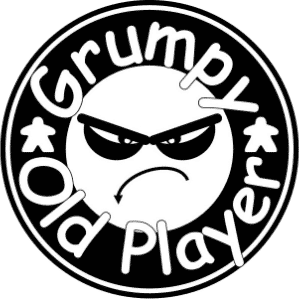 ein böse schauerer Smiley Schriftzug: Krumpf Old Player